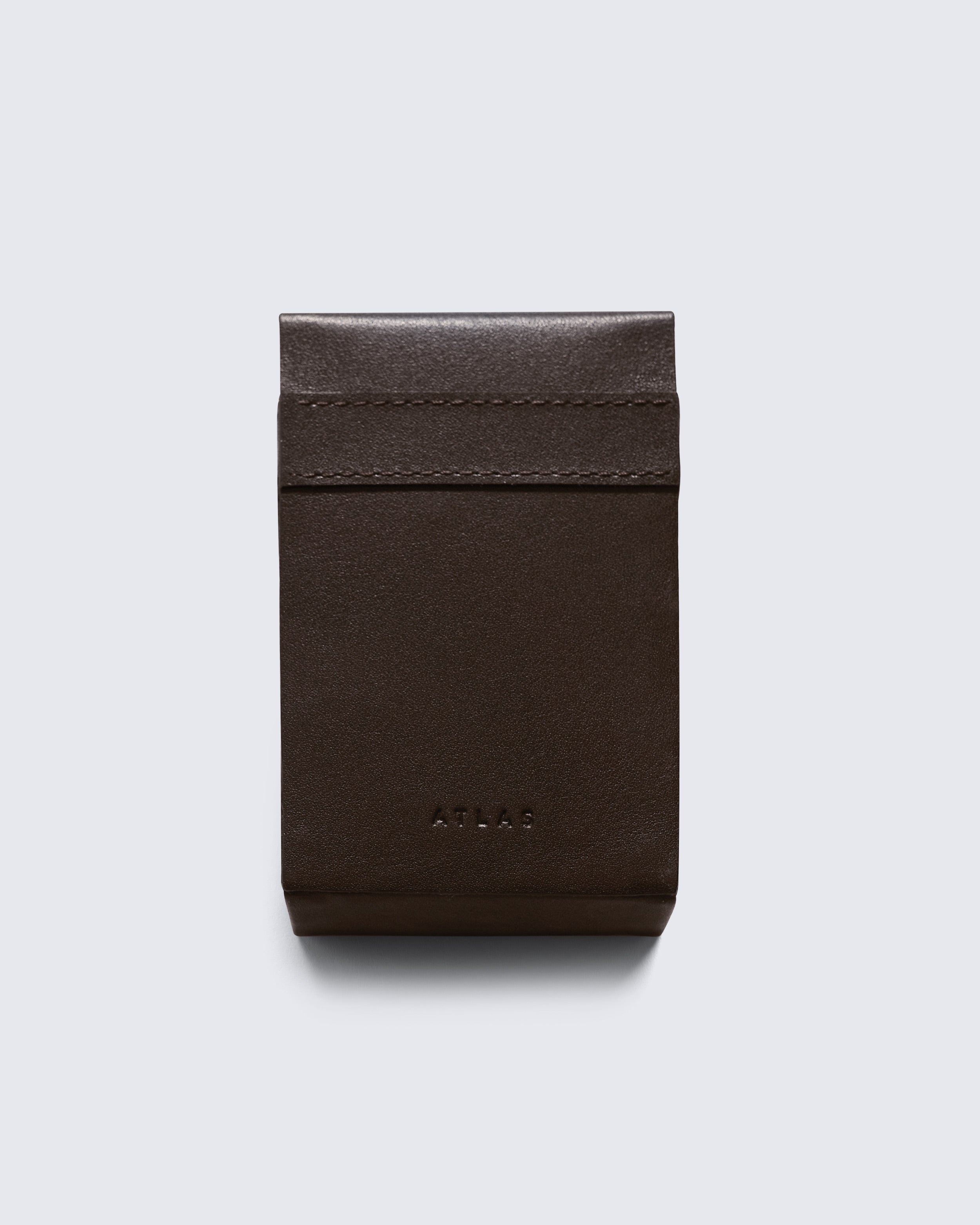 Leather Cigarette Case in Dark Brown
