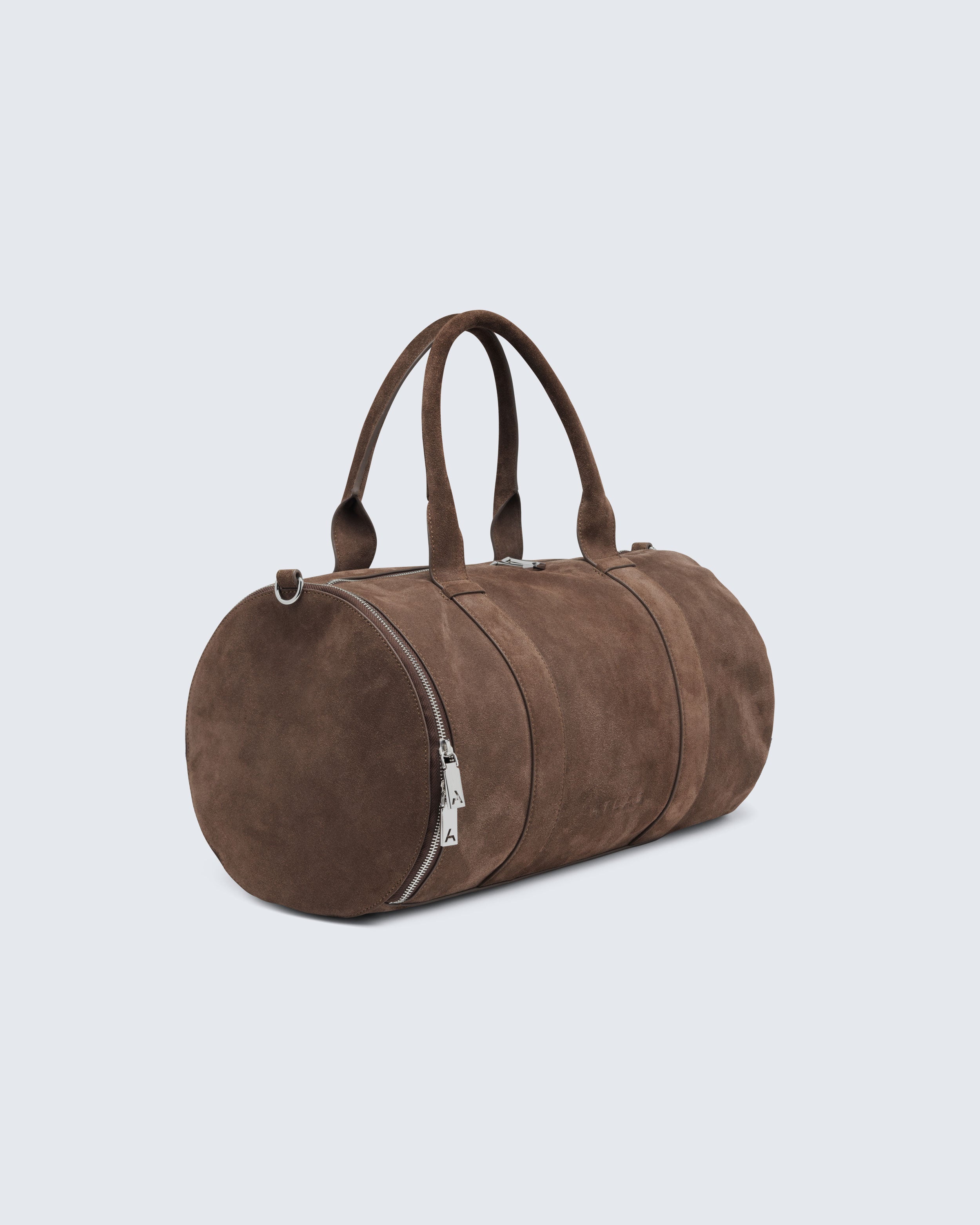Suede Duffle with Shoe Zip-Compartment